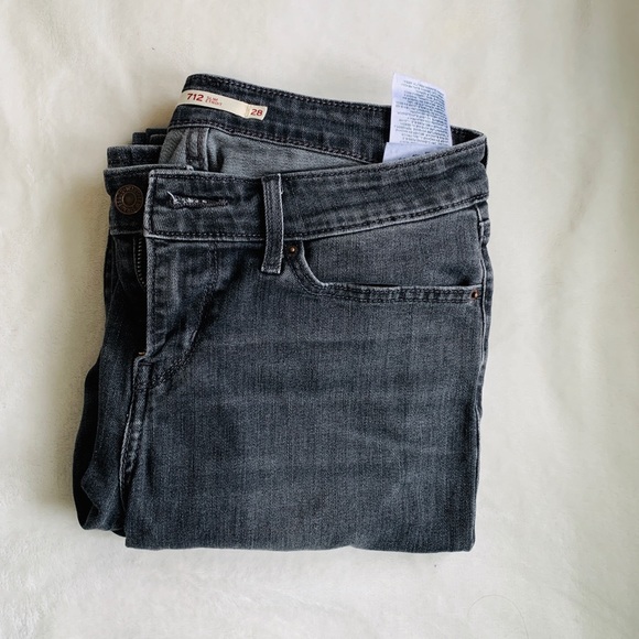 grey levis 712 slim jeans - Picture 2 of 5